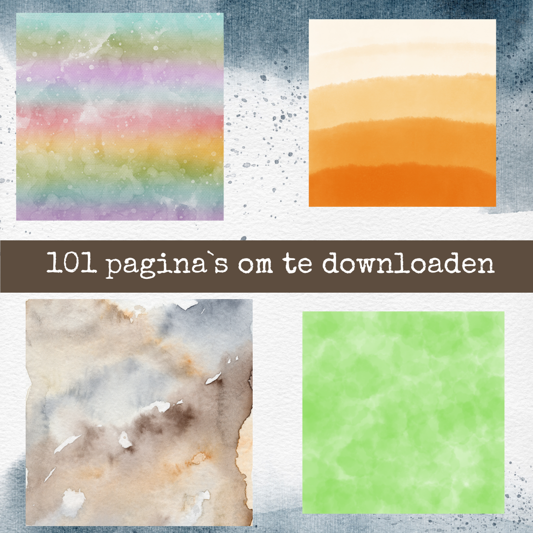 Watercolor Ombré Digitale Papers – 101 Pagina's om te Downloaden