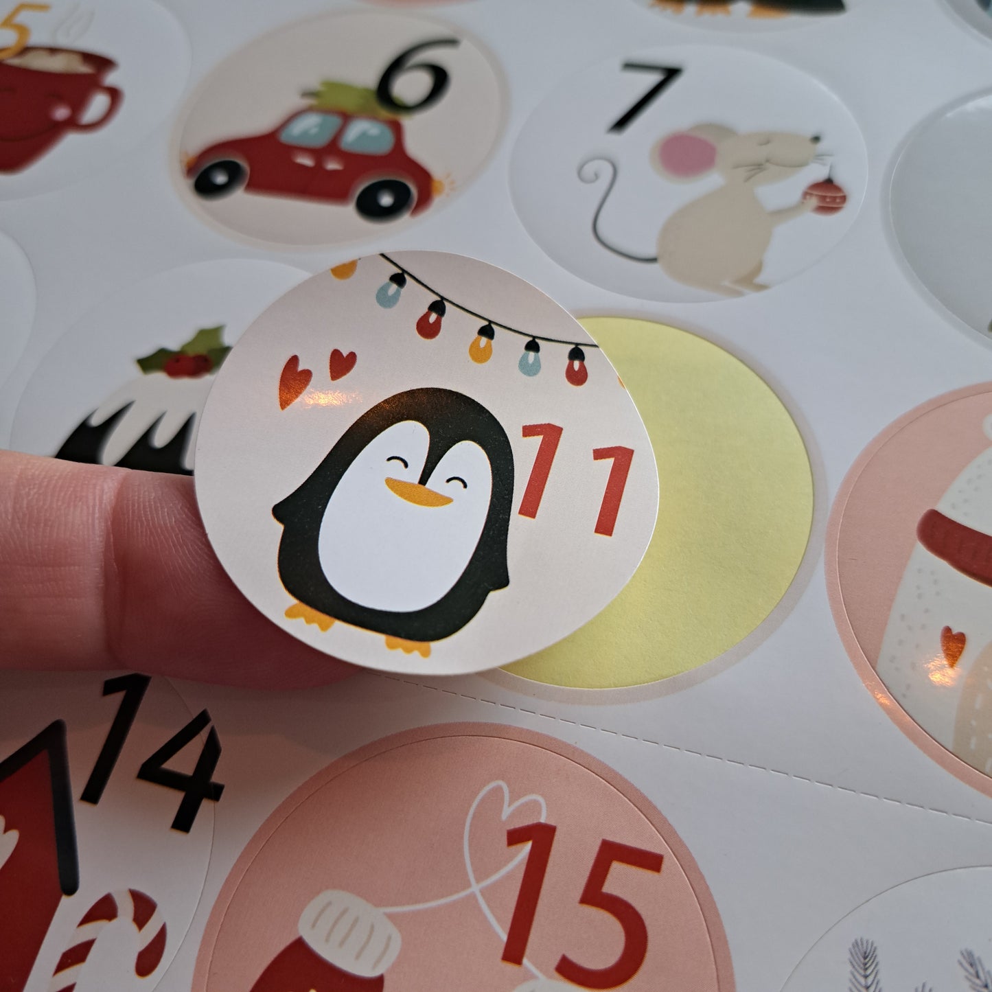 adventstickers 1 t/m 24 december #2 - bababa