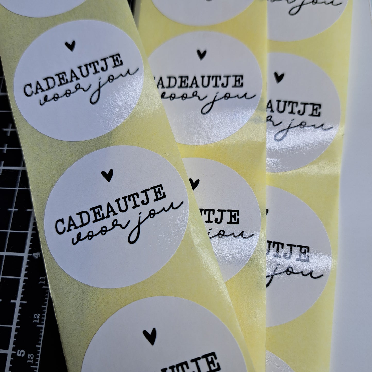 sticker white with text Gift for You per 10 pieces Christmas
