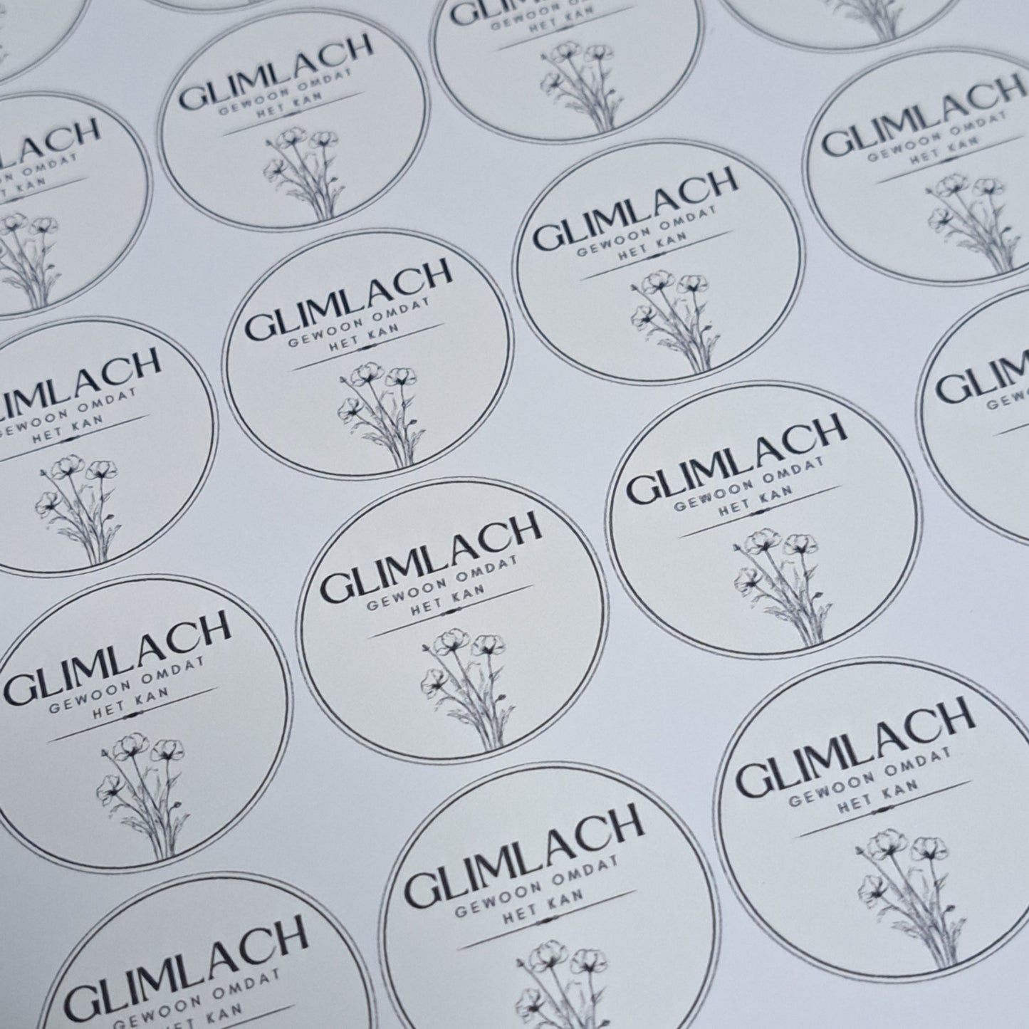 Glimlach Gewoon Omdat Het Kan – Bloemen Digitale Sticker SVG - ZIP - .Studio3