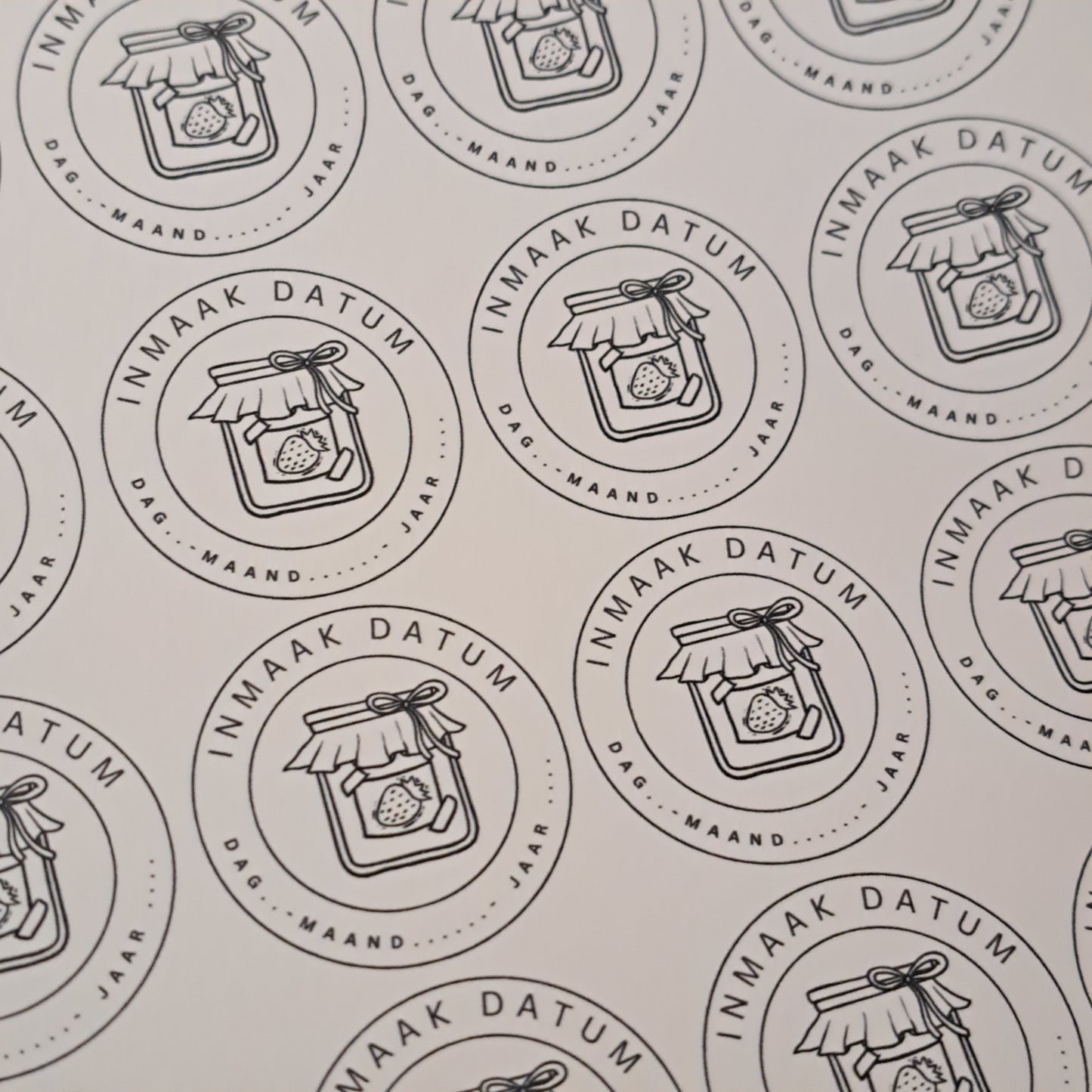 Inmaakdatum – Jam Label Digitale Sticker SVG - ZIP - .Studio3