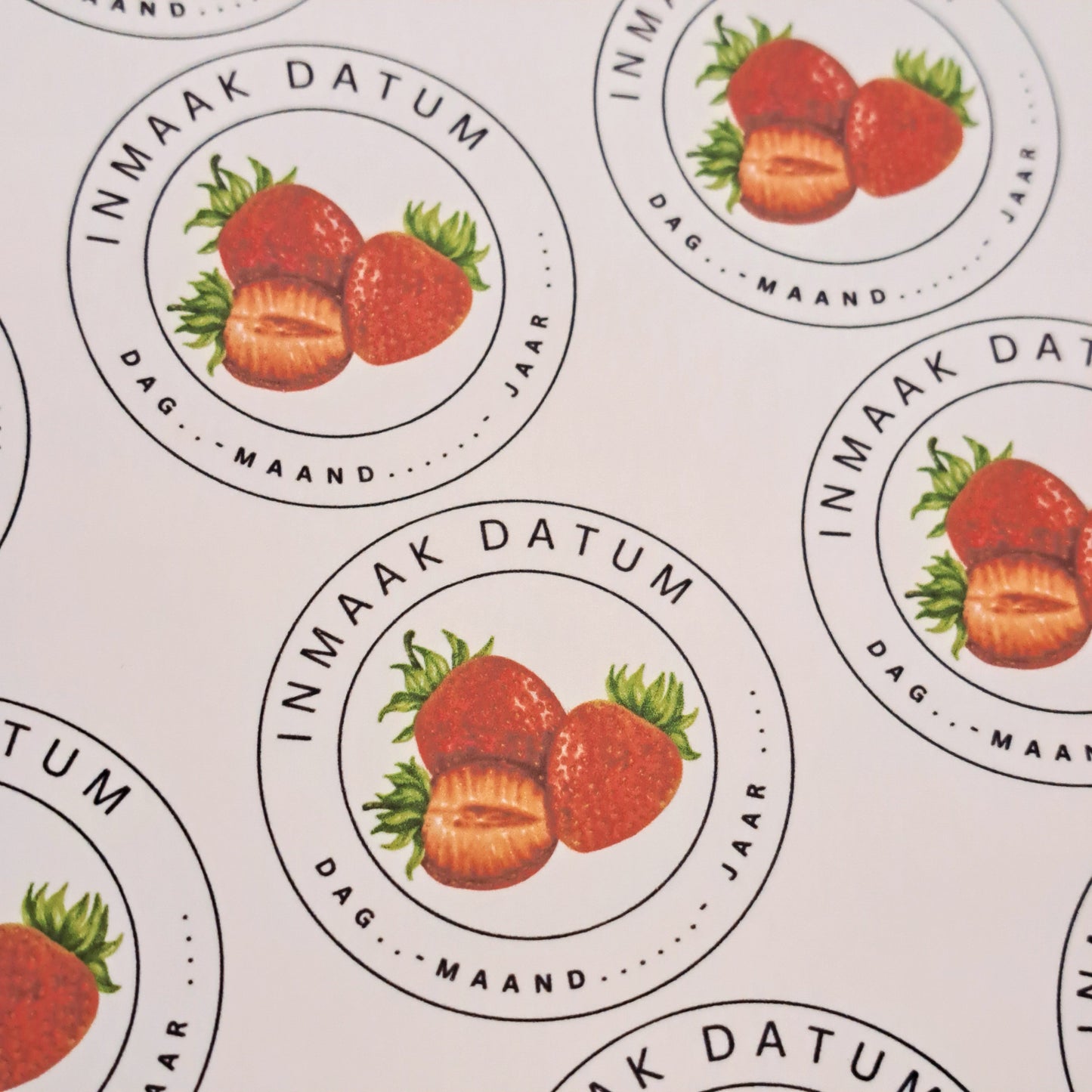 Aardbeienjam Inmaakdatum – Vintage Fruit Sticker ZIP - SVG - .Studio3