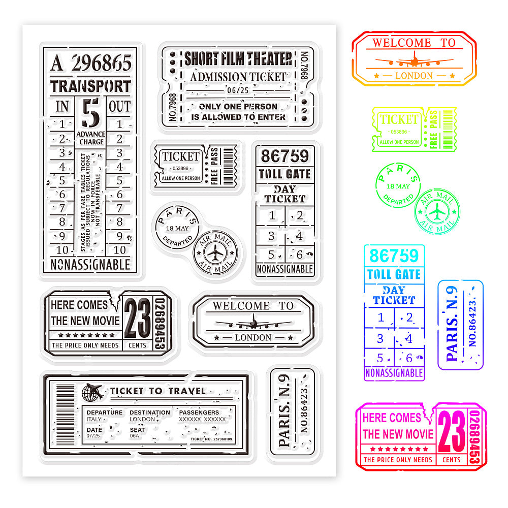 clearstamps ticket set 1