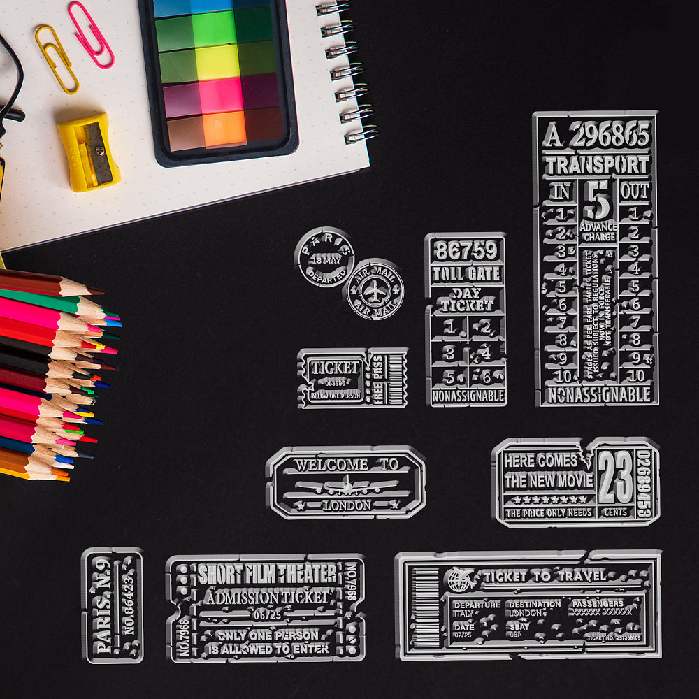 clearstamps ticket set 1