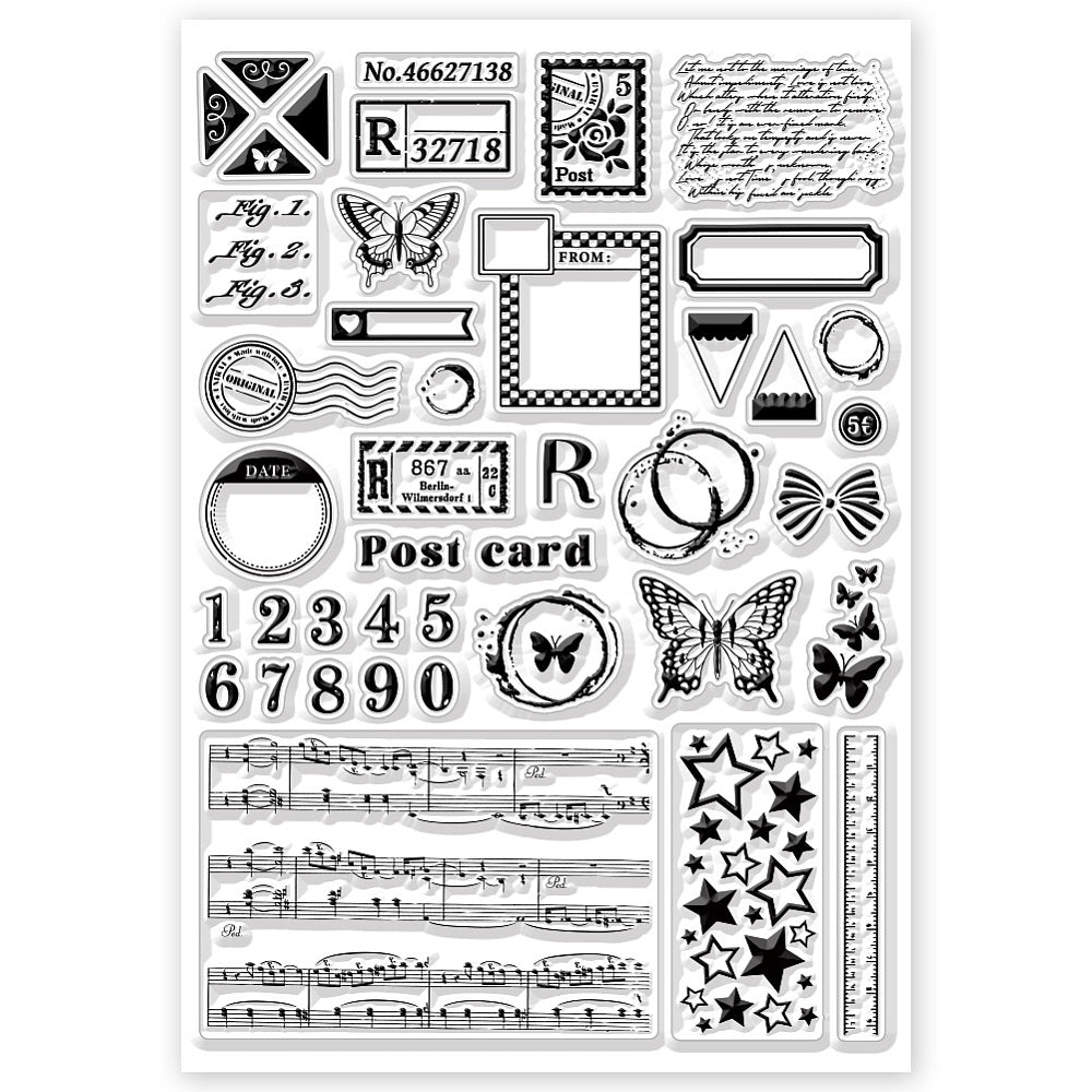 POSTKAART 4 clearstamps