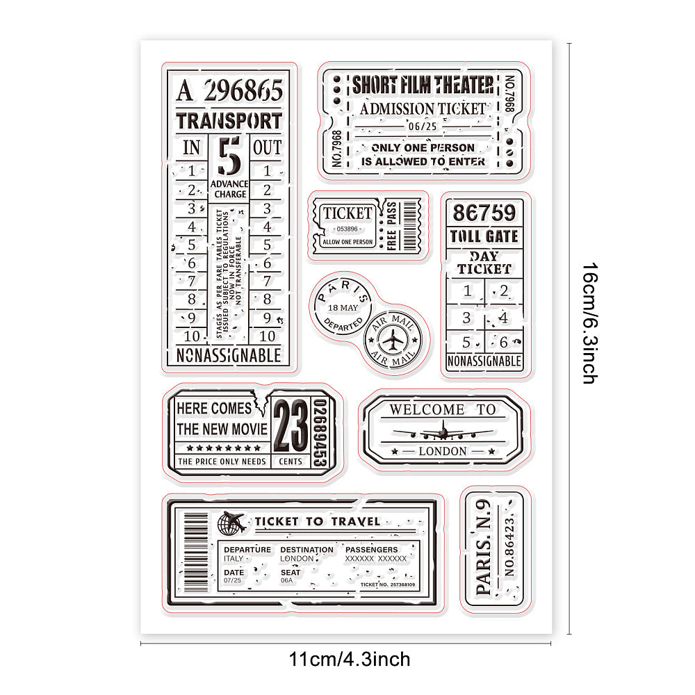 clearstamps ticket set 1