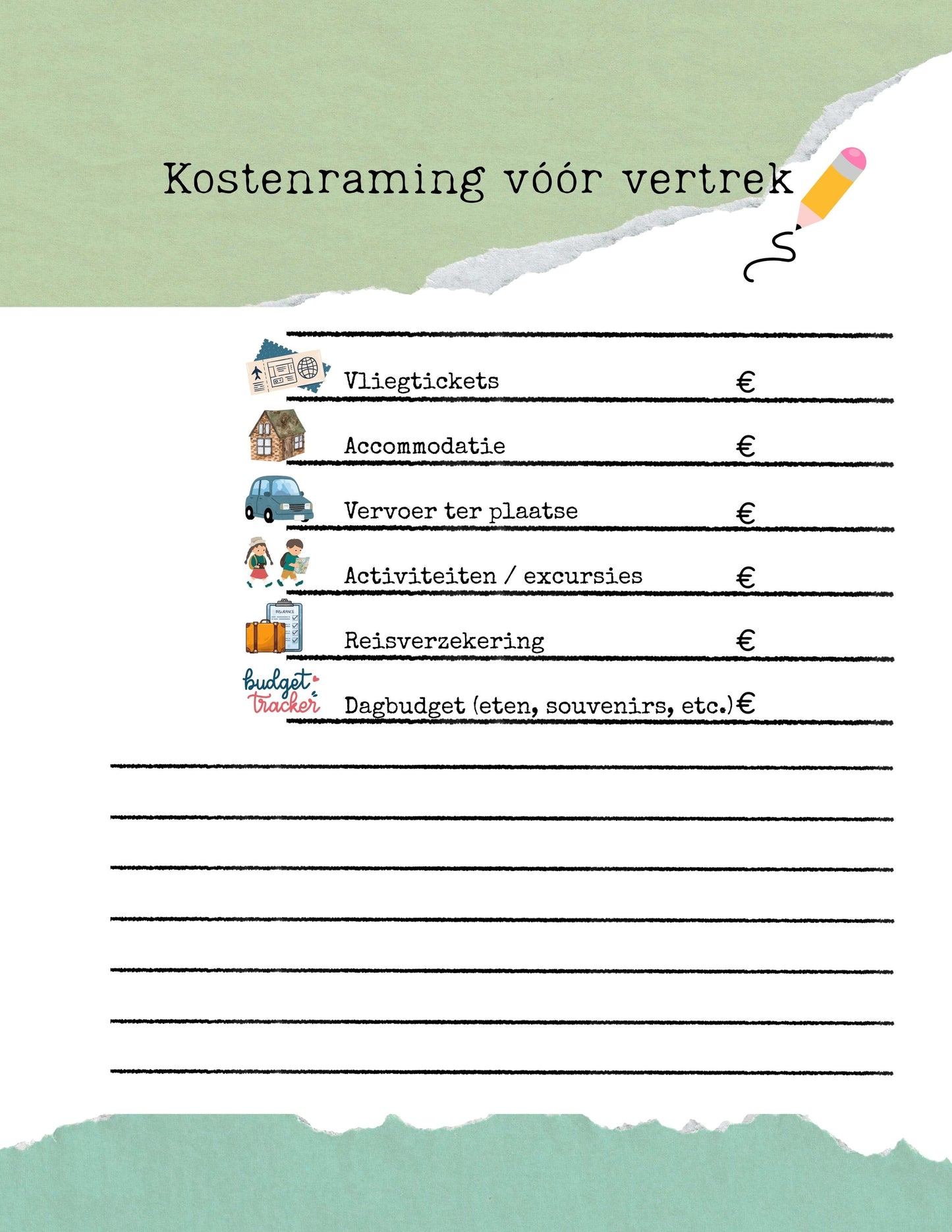 Travel Journal Kit – 48 Pagina’s Vol Avontuur | Printbaar in 8 Formaten | Digitale Download