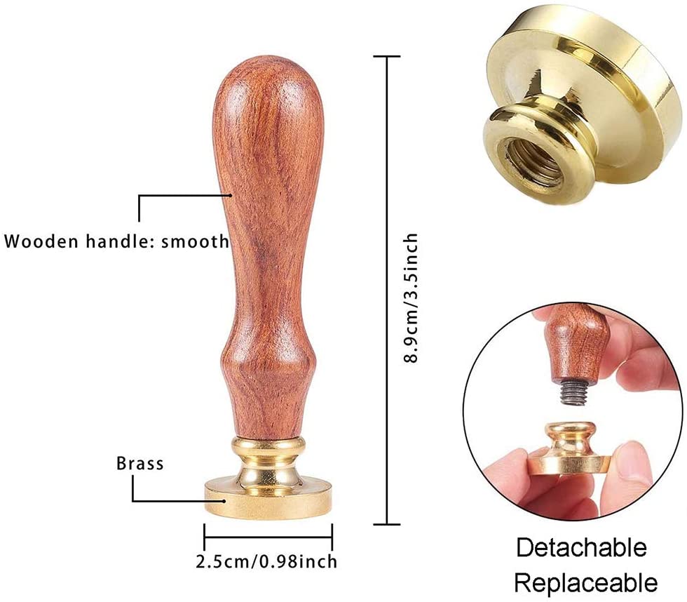 lak stempel met houten handvat "HET BOS EIKELTJE" - bababa