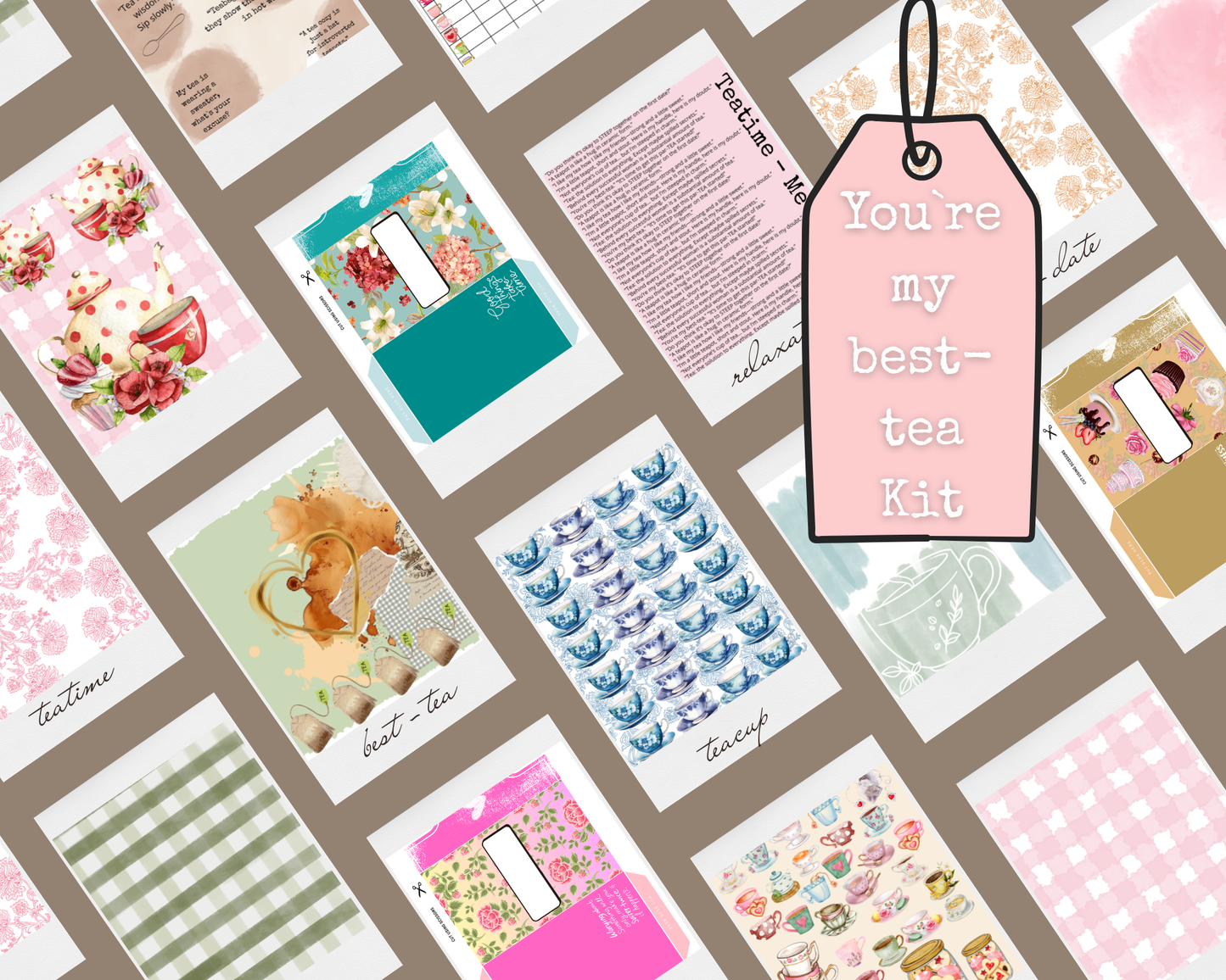 You’re My Best – Tea Kit 2025 | Digitale Artjournal Kit (26 pagina’s)