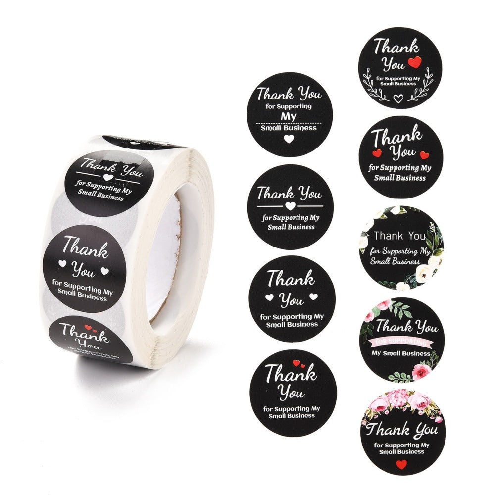 50 stickers "Thank You For Supporting my small business" sluitsticker - bababa