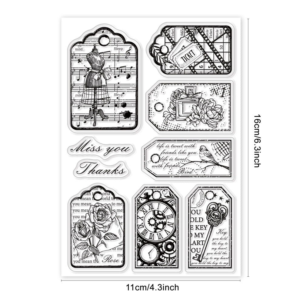 clearstamps clearstempels set LABEL - bababa