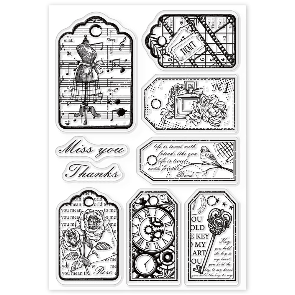 clearstamps clearstempels set LABEL - bababa