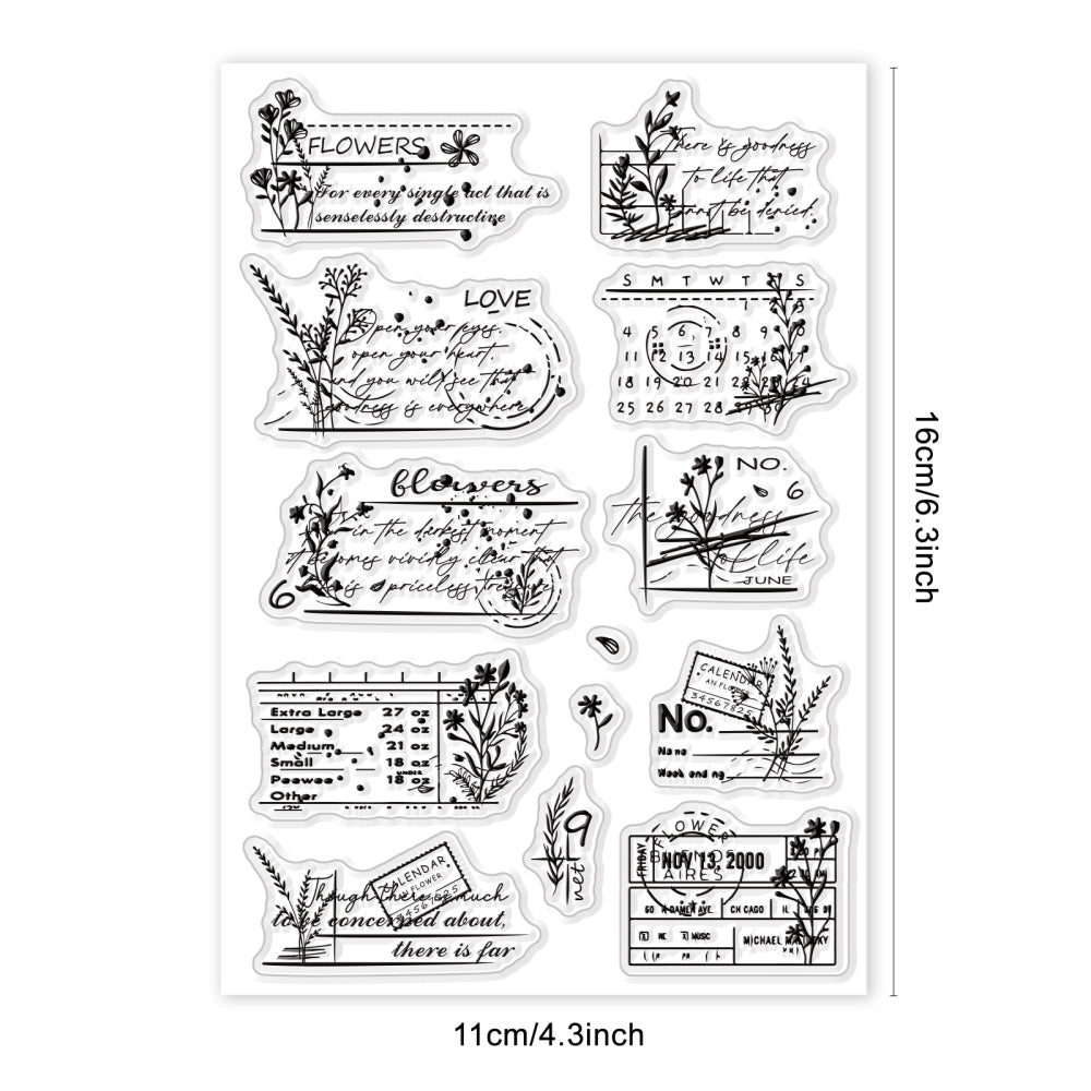 clearstamps clearstempels VINTAGE BLOEMEN achtergrondjes - bababa