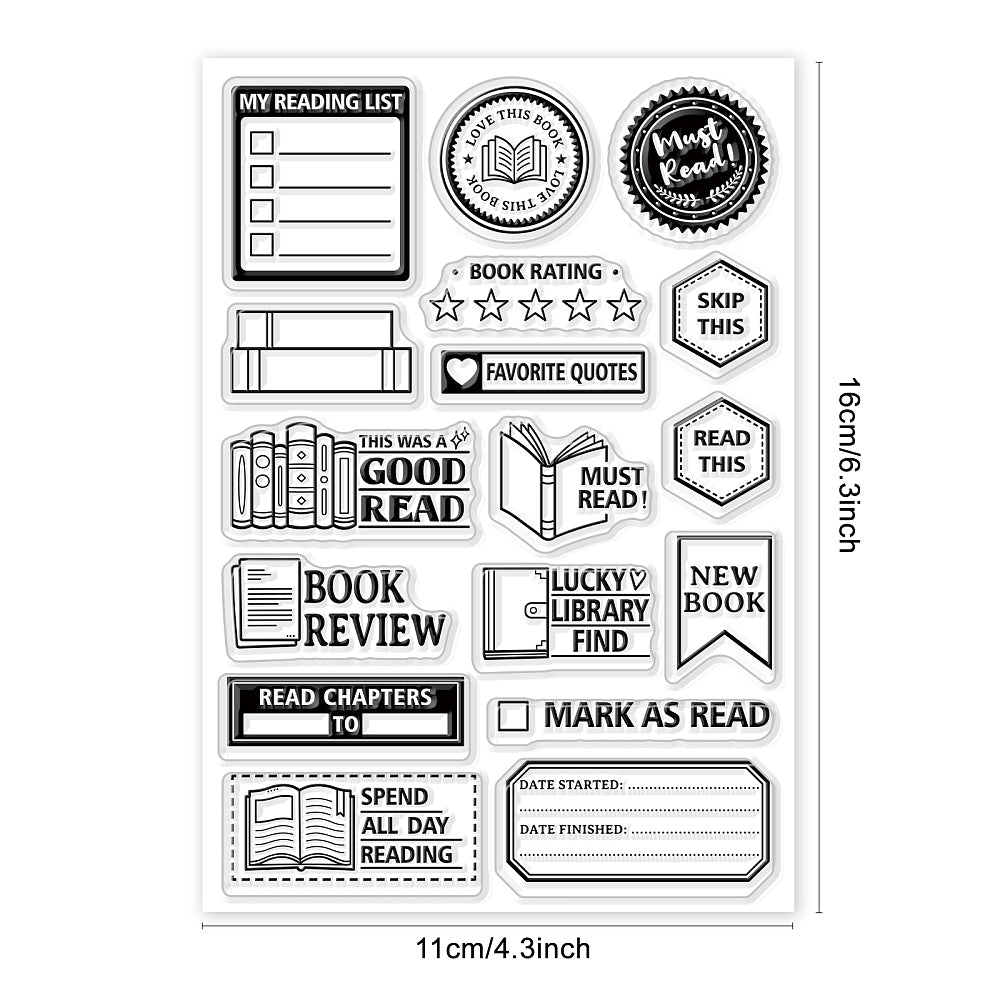 clearstamps clearstempels set BOEKENLIEFDE - bababa