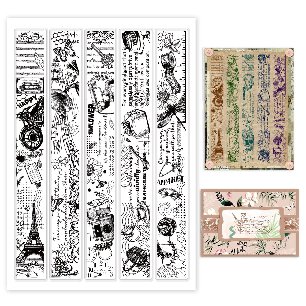 clearstamps clearstempels VINTAGE ACHTERGRONDEN - bababa