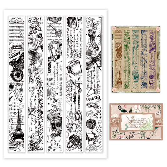 clearstamps clearstempels VINTAGE ACHTERGRONDEN - bababa