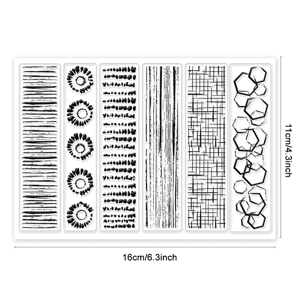 clearstamps set met 6 stempelstrips