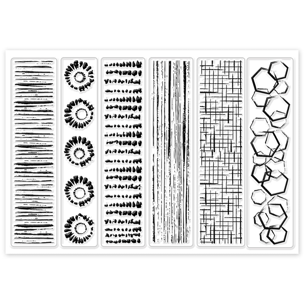 clearstamps set met 6 stempelstrips