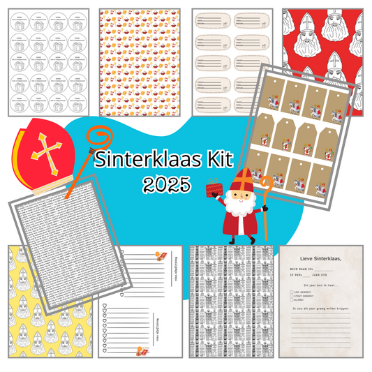 Sinterklaas Creatief Kit 2025 – Printbare Magie voor Knutselplezier
