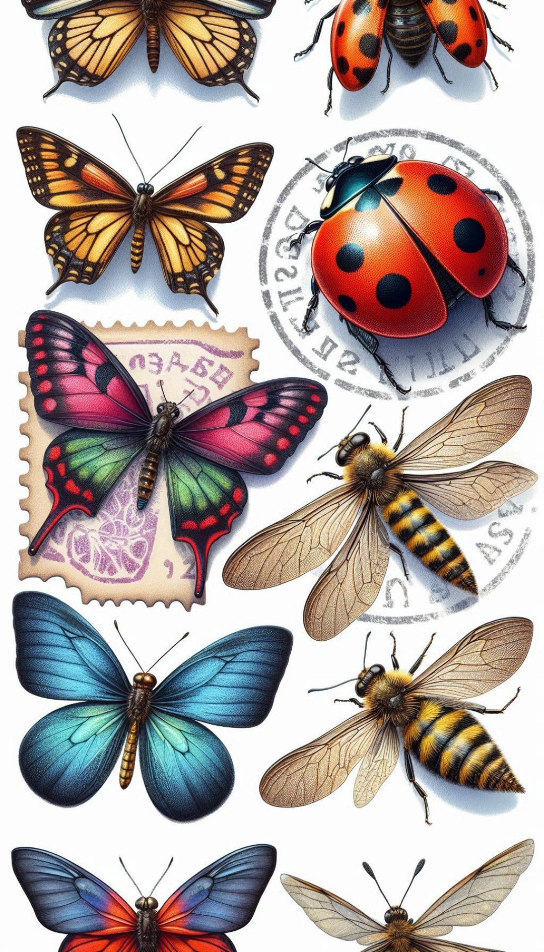digital download butterflies and insects 1