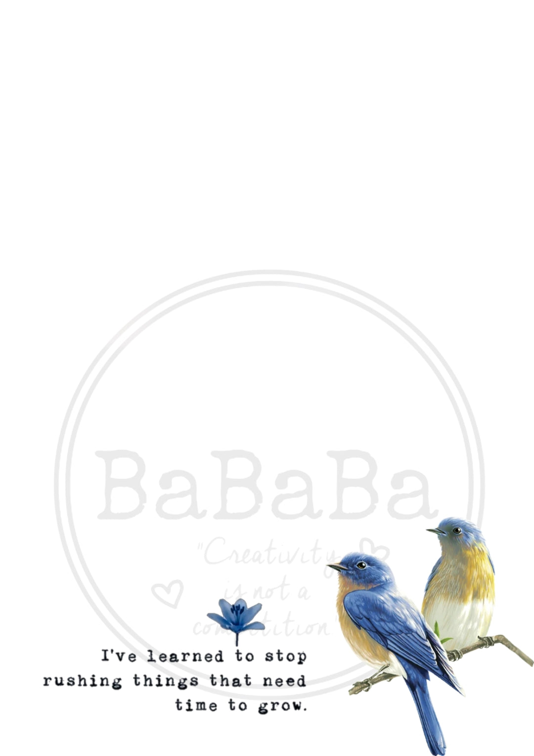 bundel met briefpapier vogels en tekst digitale download