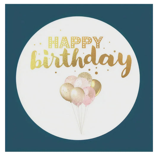 happy birthday met ballonnen bundel 10 stickers