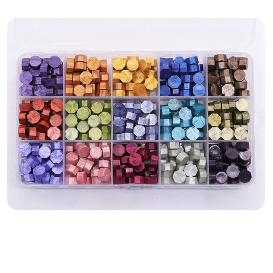 lakblokjes GLITTER EN SCHITTER  mix van ca.375 blokjes 15 kleuren - bababa