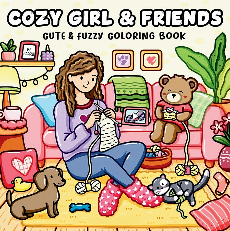cozy girl and friends