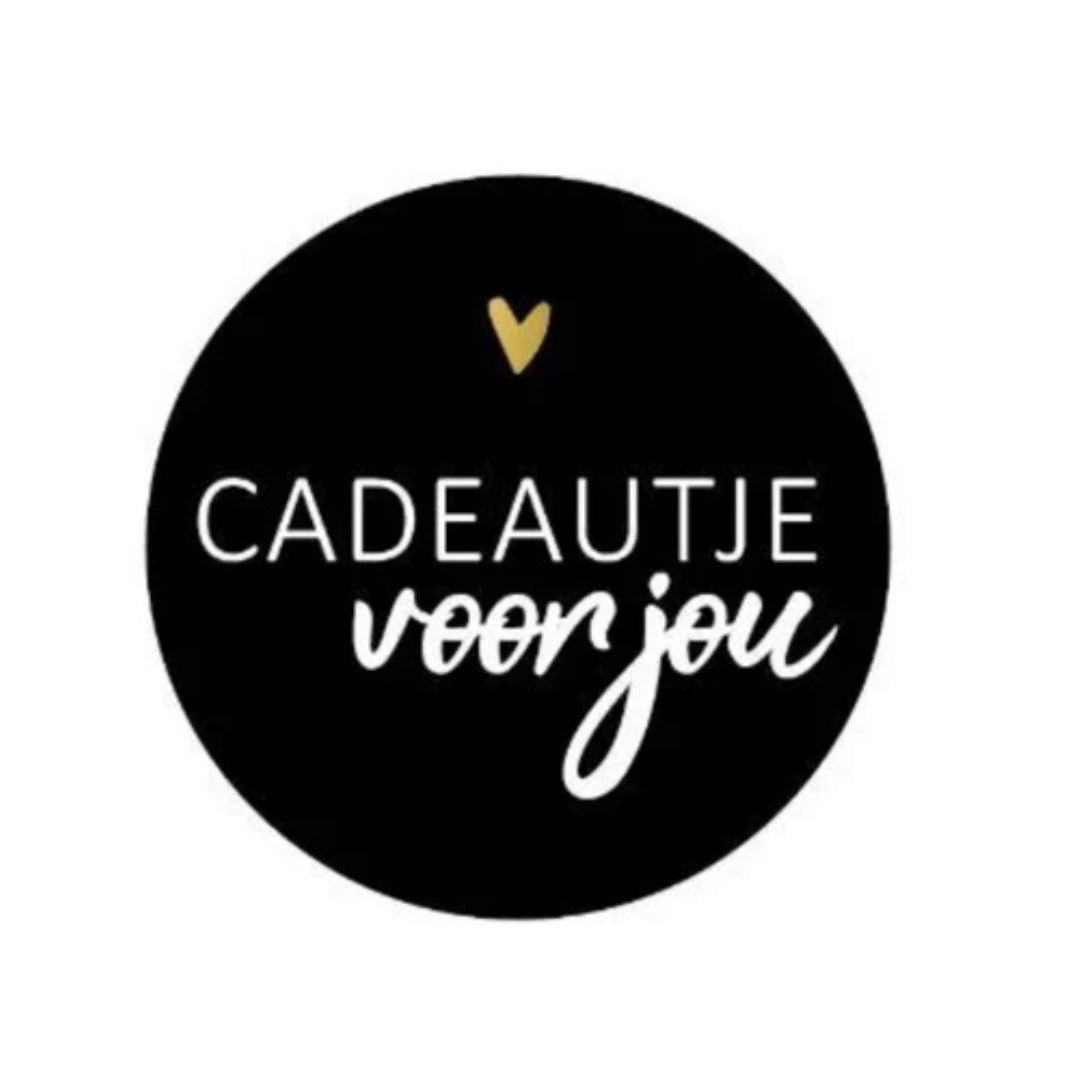 sticker zwart met tekst Cadeautje voor Jou 10 stuks Kerst