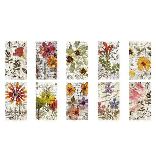 papier pakketje bloemen 30 vellen scrapbook papier