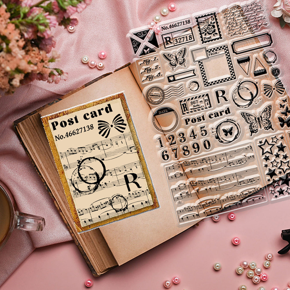 POSTKAART 4 clearstamps