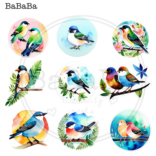digital download waterart birds - bababa
