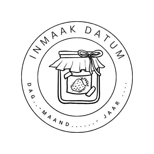 Inmaakdatum – Jam Label Digitale Sticker  SVG - ZIP - .Studio3