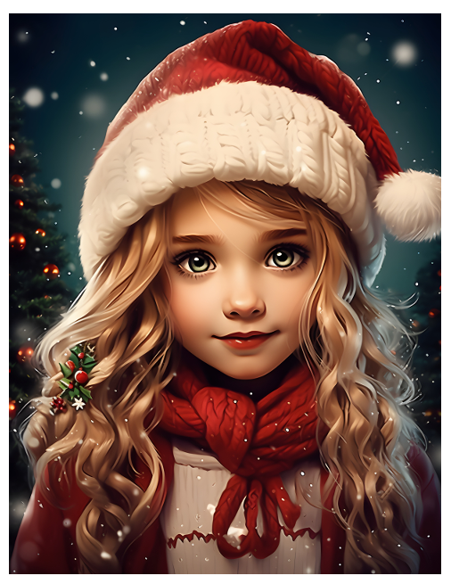 Wintermagie: Kerstmeisjes in Grayscale – 25 betoverende kleurplaten