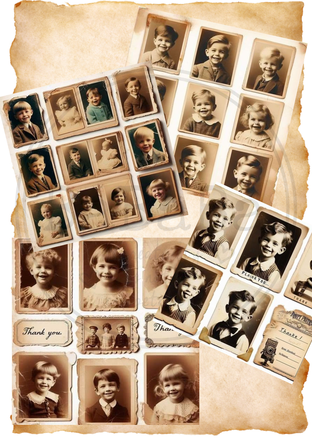 bundeltje met vintage personages deel 2