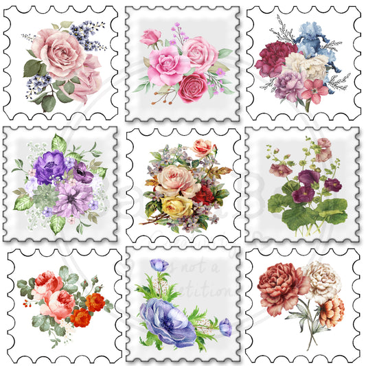 digitale stickers bloemen 002
