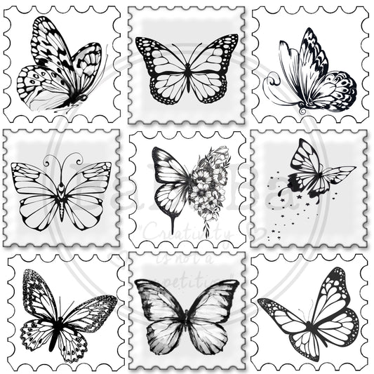 digitale stickers vlinders 004