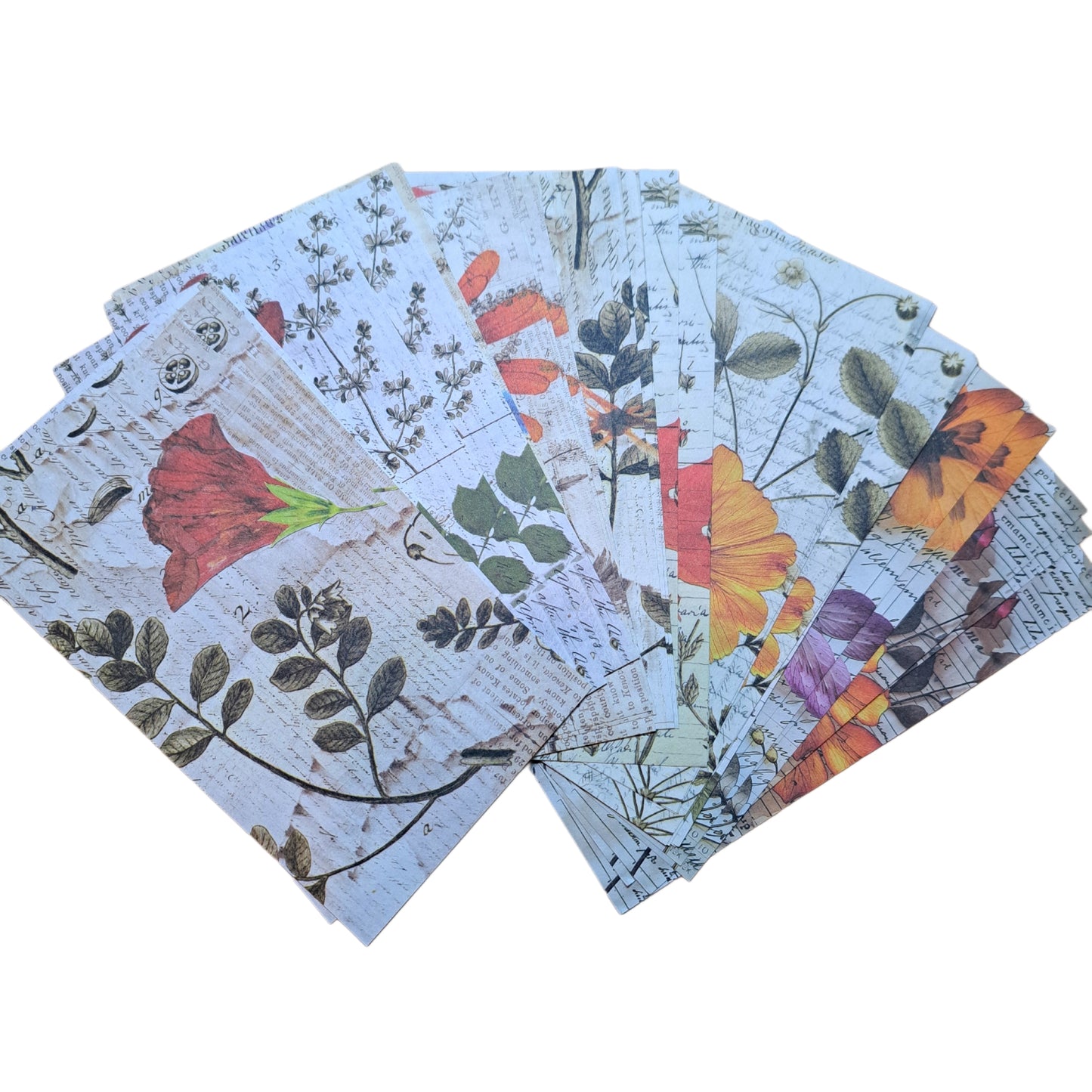 papier pakketje bloemen 30 vellen scrapbook papier
