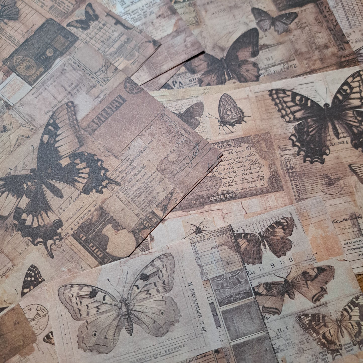 papier pakketje vlinders 30 vellen scrapbook papier