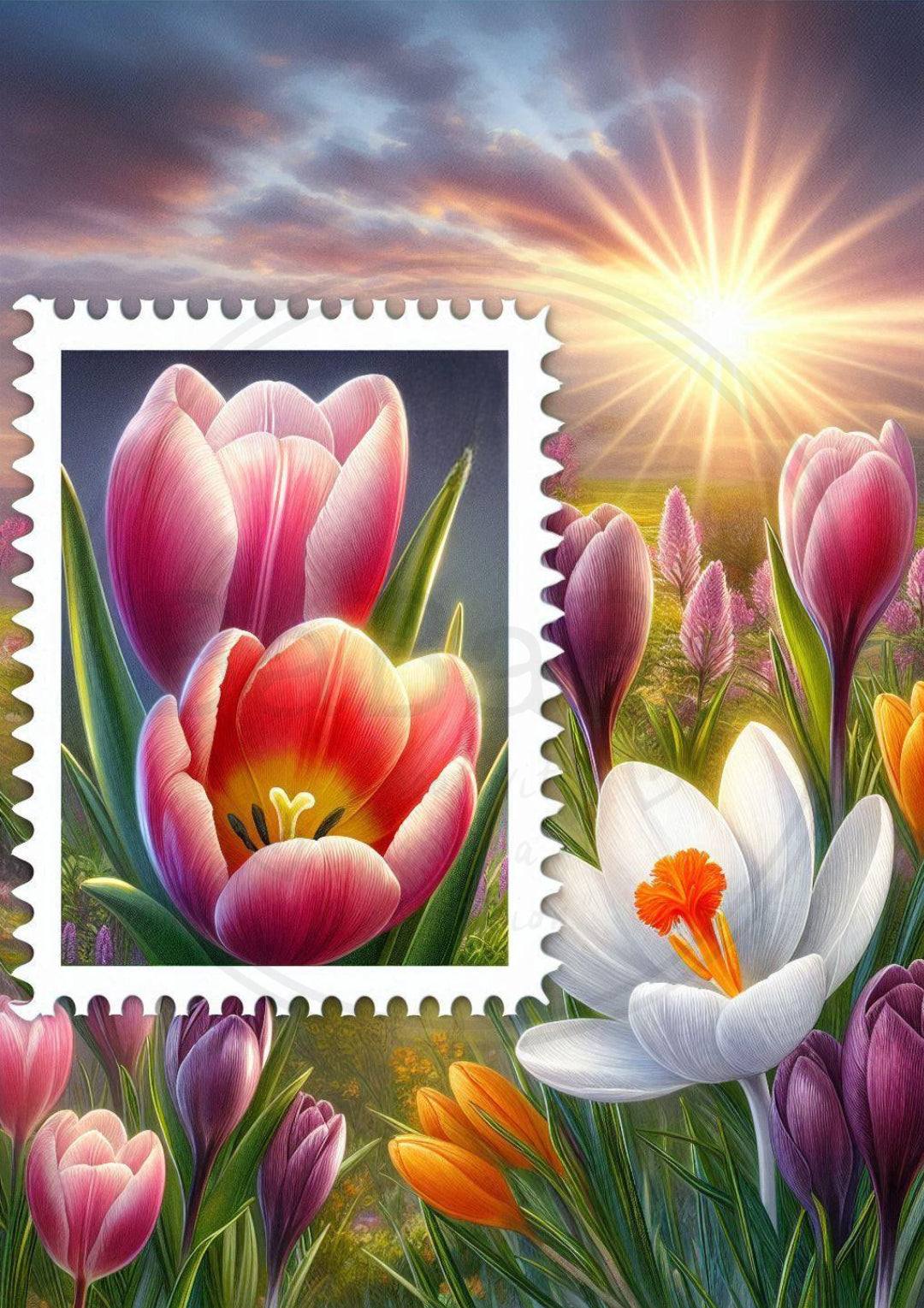 bundeltje met tulpen