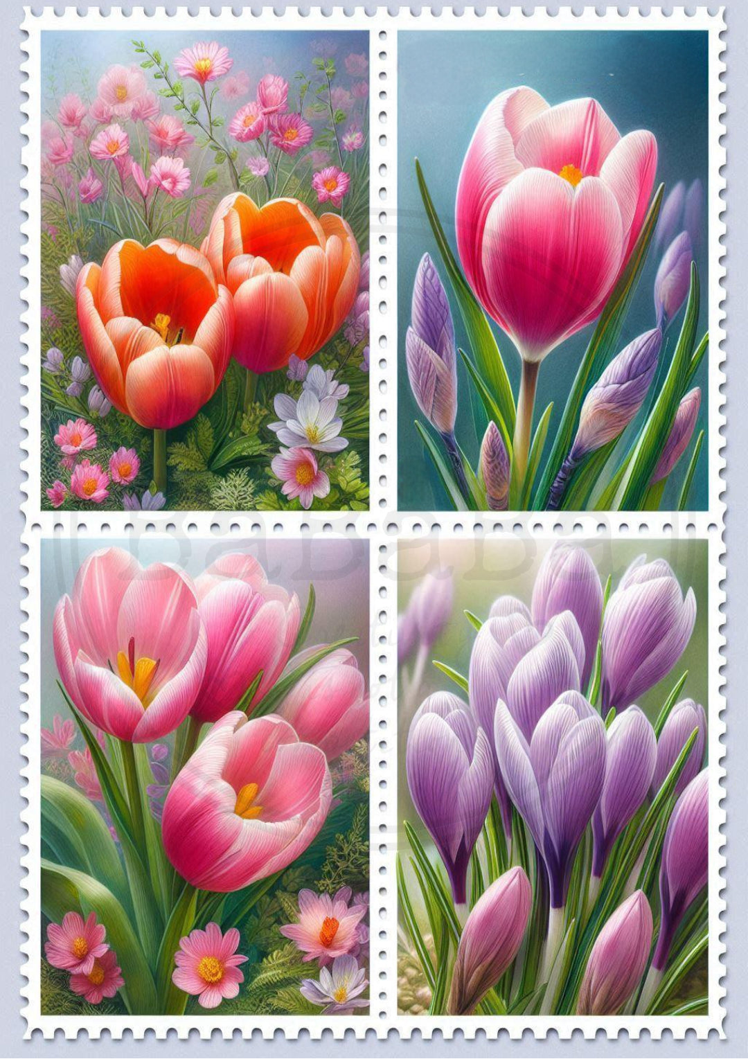 bundeltje met tulpen