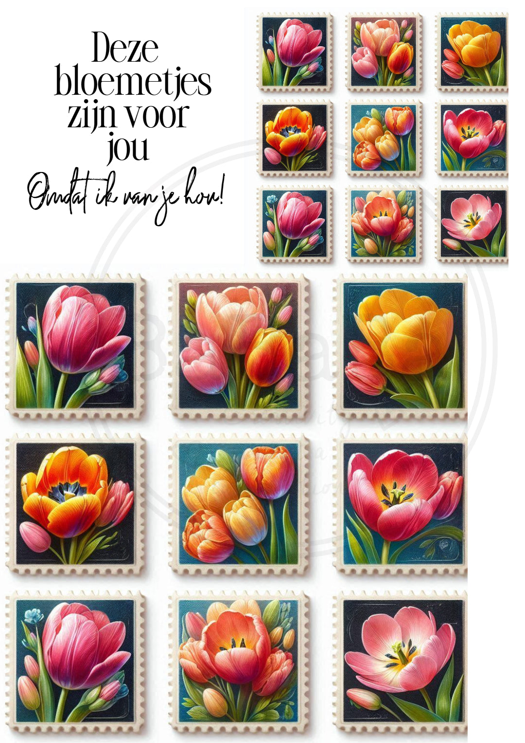 bundeltje met tulpen