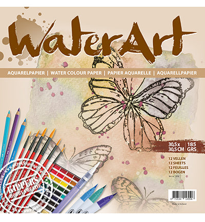 waterart papier 30.5x30.5cm voor het stempelen en inkleuren