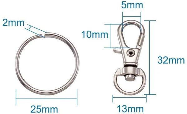 setje met sleutelhangers Kerst Engeltjes