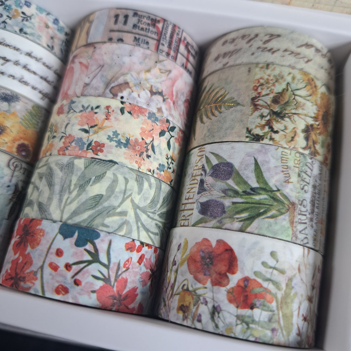 doosje met 20 rollen washitape natuur en dier