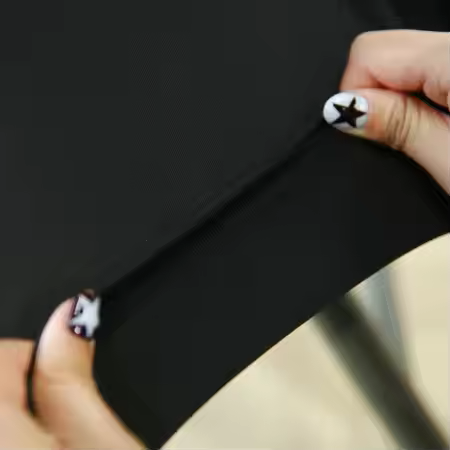 3 stuks zwarte statafelrokken met Topcovers – H110cm X Ø80-85 cm