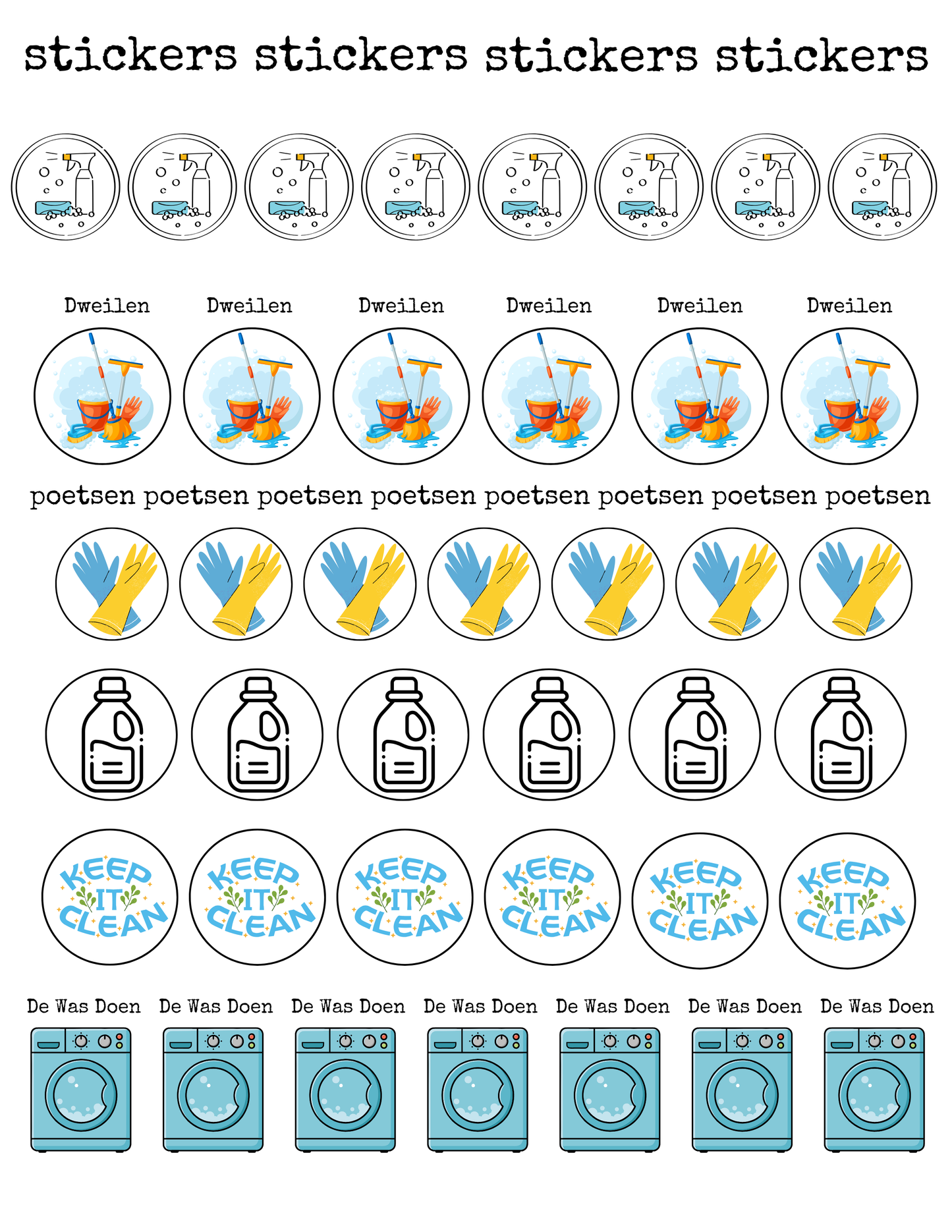 Voorjaarsschoonmaak Journal Kit 2026 – 12 Digitale Printables voor Planners & Journaling