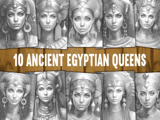 Egyptische Koninginnen 25 kleurplaten