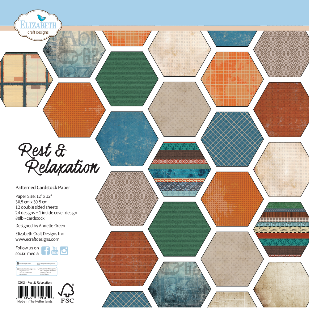 Elizabeth Craft Designs – Complete Annette Green Collectie Bundel (13-delig) Rest & Relaxation