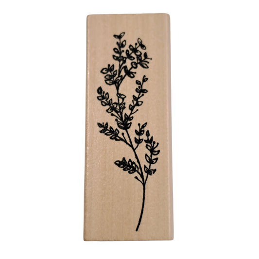 Houten stempel bloem 008